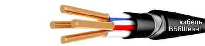 Кабель ВБбШвзнг 3х4