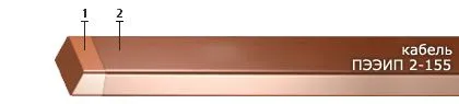 Кабель ПЭЭИП 2-155 3,35x8,00