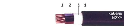 Кабель N2XY/FRZ 3х2,5(ож)-0,400
